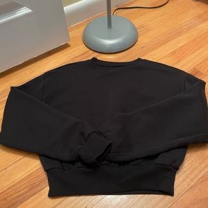 cropped sweatshirt